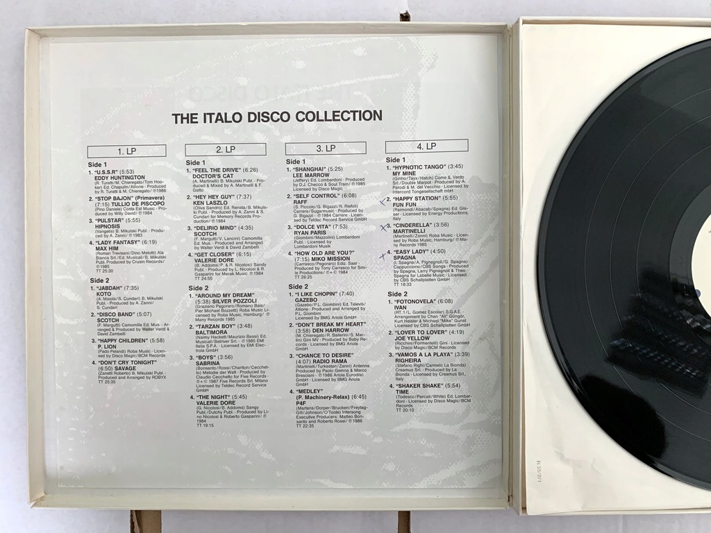 Купить THE ITALO DISCO COLLECTION 4xLP ВИНИЛОВАЯ КОРОБКА ЛУЧШЕЕ ИЗ: отзывы, фото, характеристики в интерне-магазине Aredi.ru