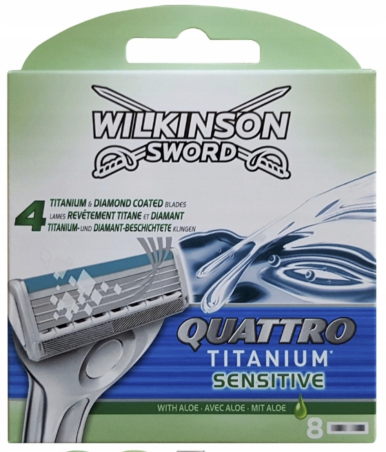 8x wkłady nożyki Wilkinson Sword Quattro TITANIUM