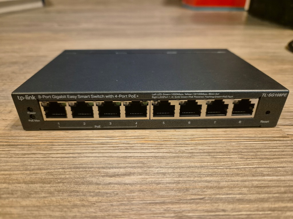 TL-SG108PE Switch Smart 8xGE (4xPoE)