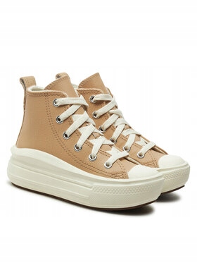 converse Trampki Chuck Taylor All Star Move Platform Leather A09262C Beżowy
