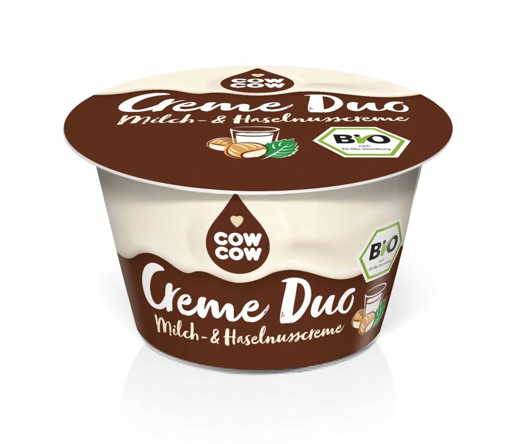 DESER DUO MLECZNO - ORZECHOWY BIO 125 g - COW COW