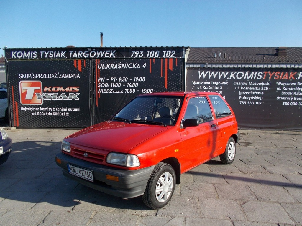 Kia Pride 1.3 Benzyna, 1999 rok KOMIS TYSIAK