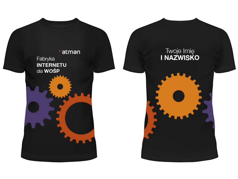 T-shirt Atmana Fabryka Internetu z Twym nazwiskiem