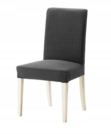 IKEA HENRIKSDAL krzesło drewniane CIEMNO SZARE