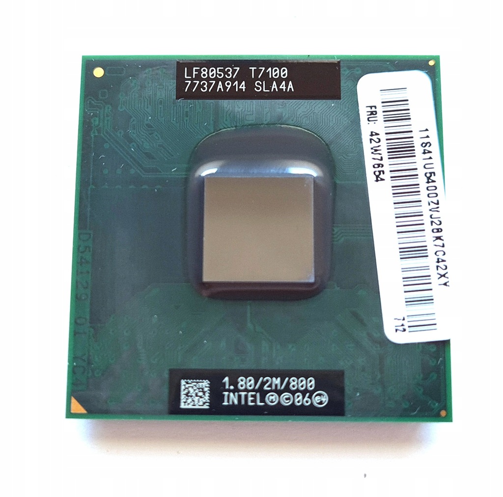 INTEL CORE 2 DUO T7100 2x 1.8 GHz / 2M / 800 SLA4A