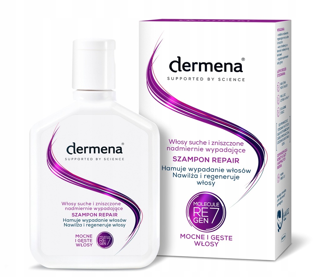 DERMENA REPAIR Szampon do włosów suchych, 200ml