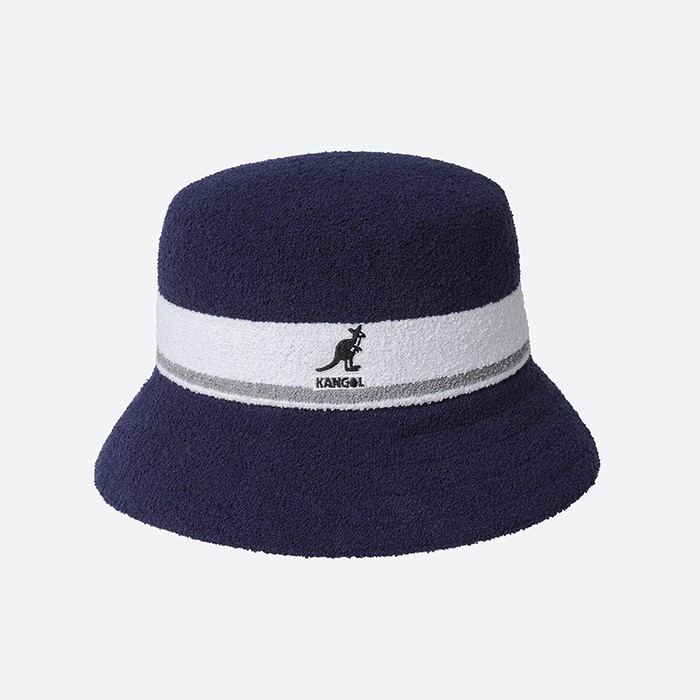 Kangol Bermuda Stripe Bucket K3326ST NAVY XL