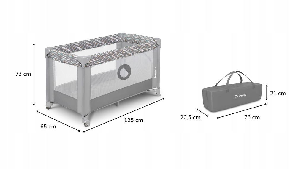 Купить Складная дорожная кроватка Lionelo Adriaa, манеж: отзывы, фото, характеристики в интерне-магазине Aredi.ru