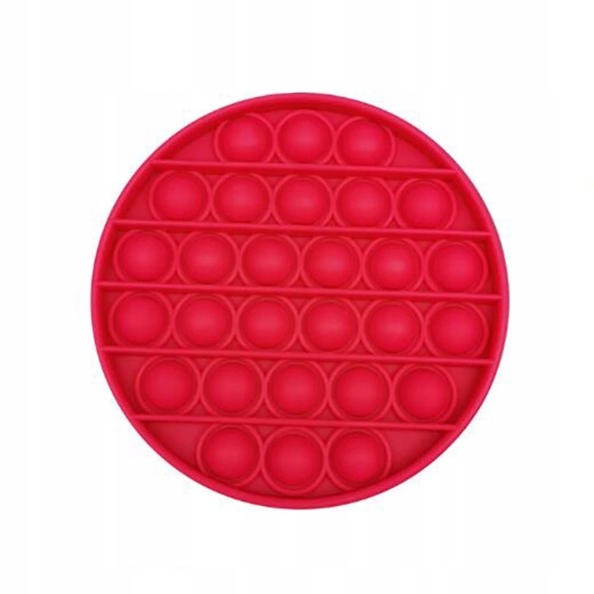 Pop It Push Bubble Antystres Fidget Toy Czerwony