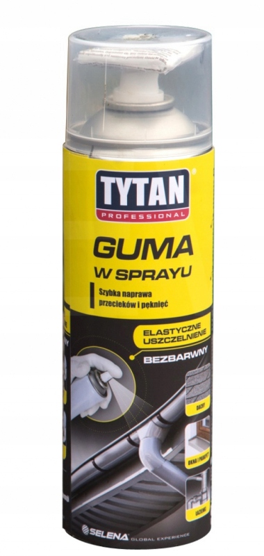 Tytan Guma w sprayu czarna 400ml