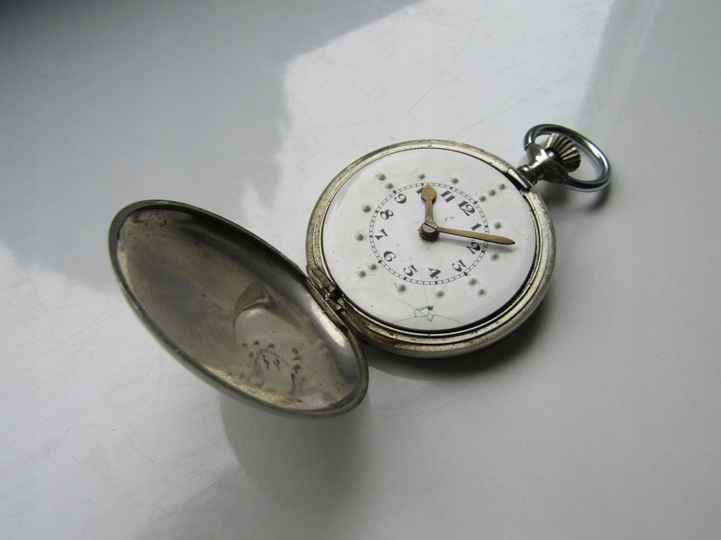 STARY ZEGAREK KIESZONKOWY 1. DLA NIEWIDOMYCH.