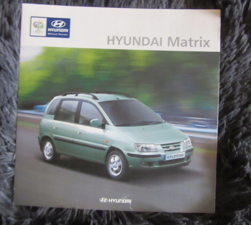 Prospekt folder broszura Hyundai Matrix rozkładany