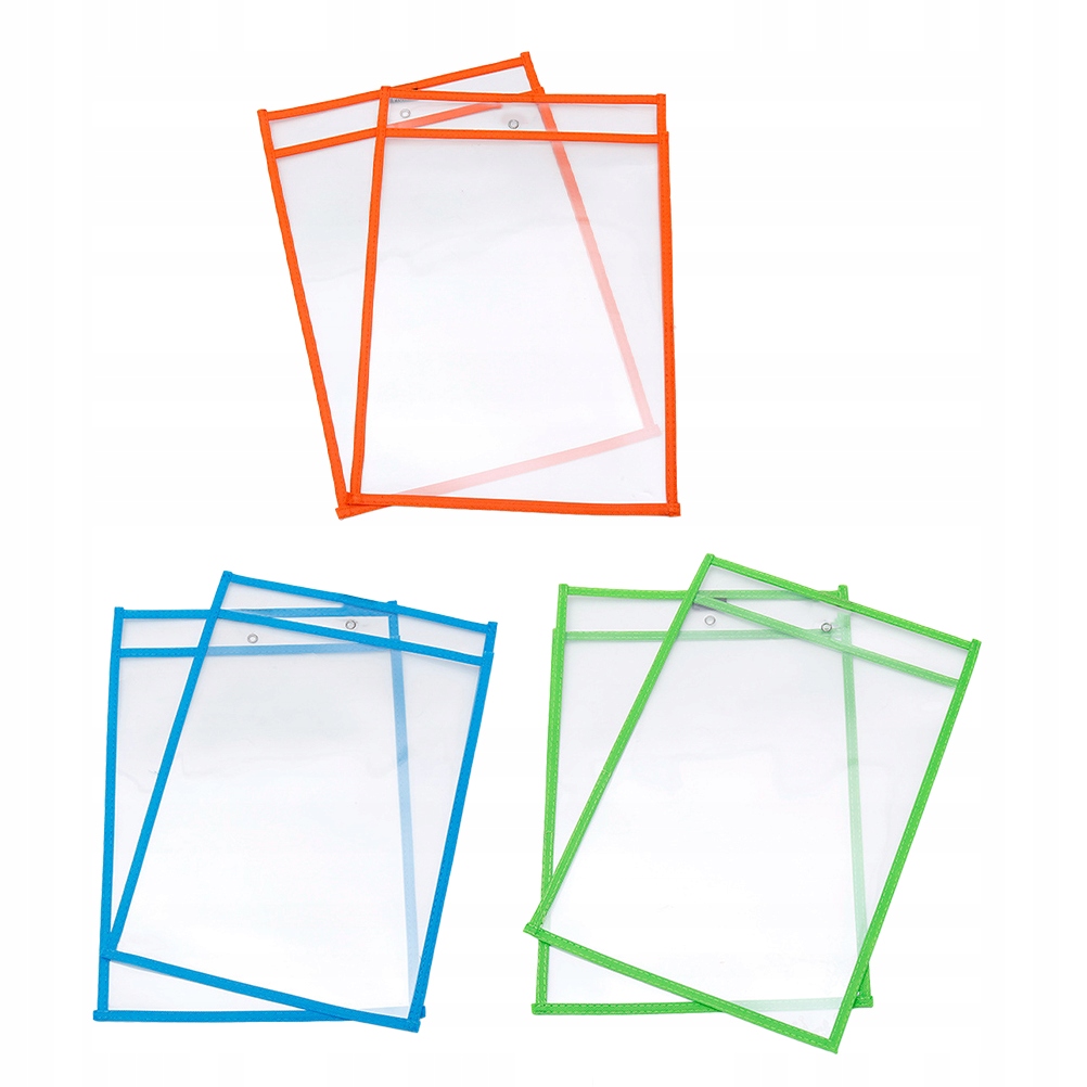 Dry Erase Pockets Sleeves Clear Kids Erasable