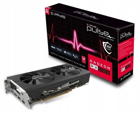 Купить Sapphire Radeon RX580 PULSE 8 ГБ GDDR5 HDMI FV GWAR: отзывы, фото, характеристики в интерне-магазине Aredi.ru