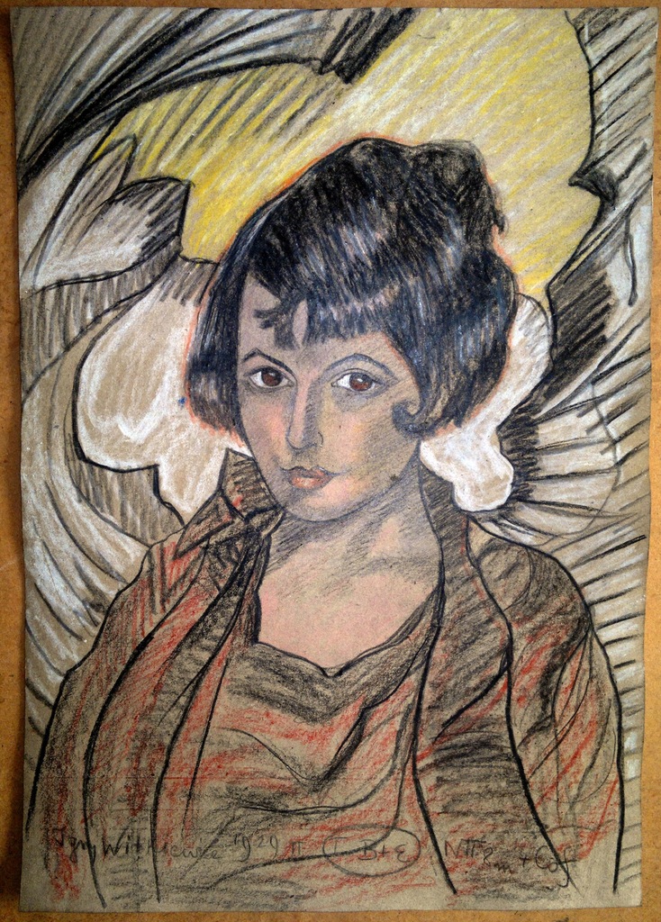 Witkacy portret kobiety pastel