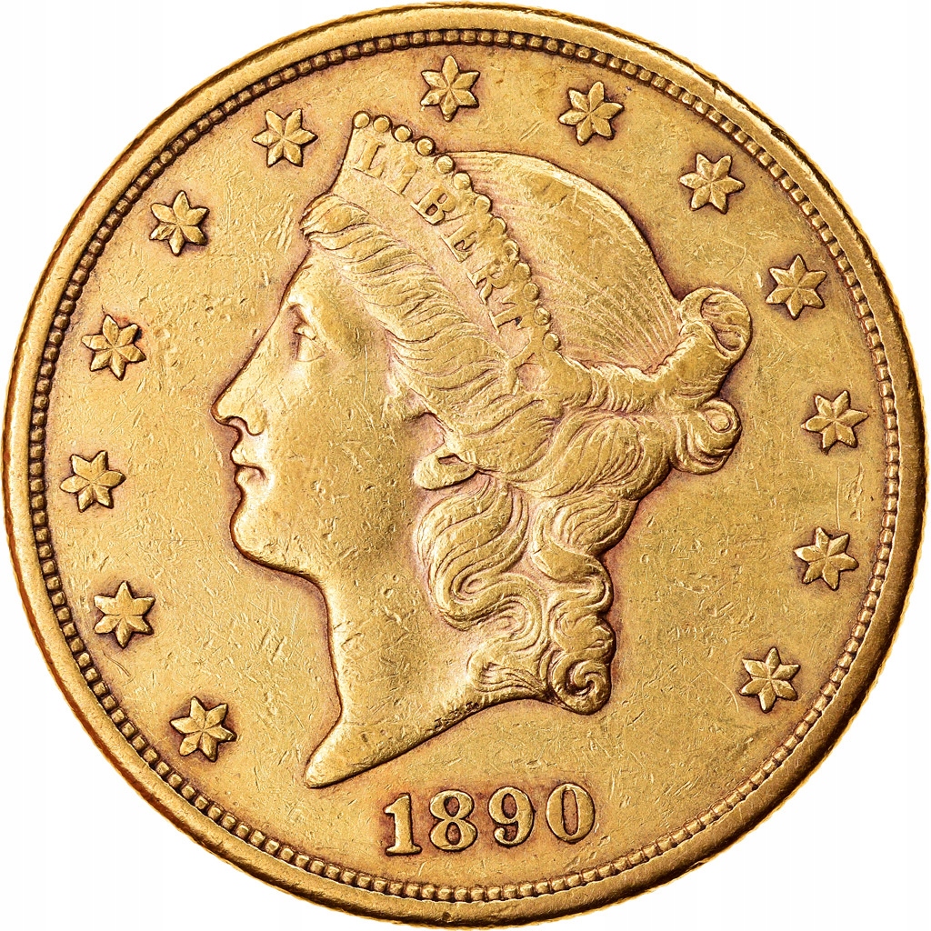 Moneta, USA, Liberty Head, $20, Double Eagle, 1890