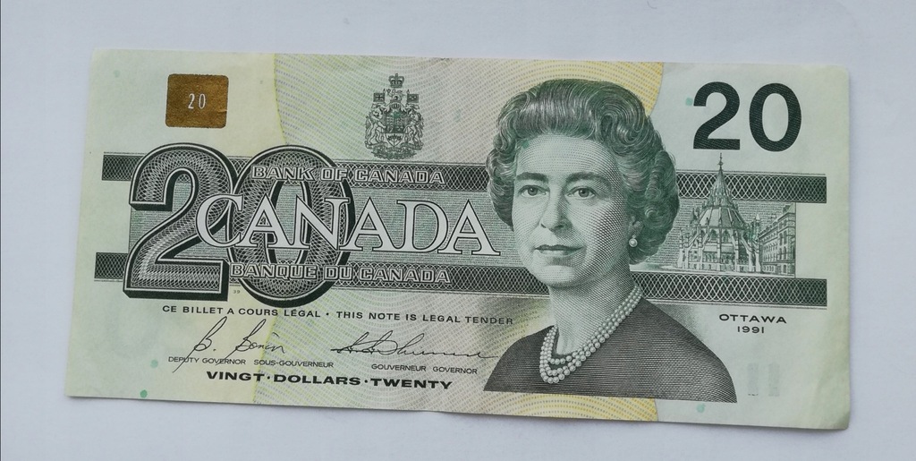 kanada 20 dolary 1991