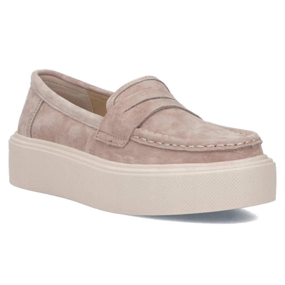 Buty damskie skórzane półbuty na platformie Filippo wygodne lekkie r.39