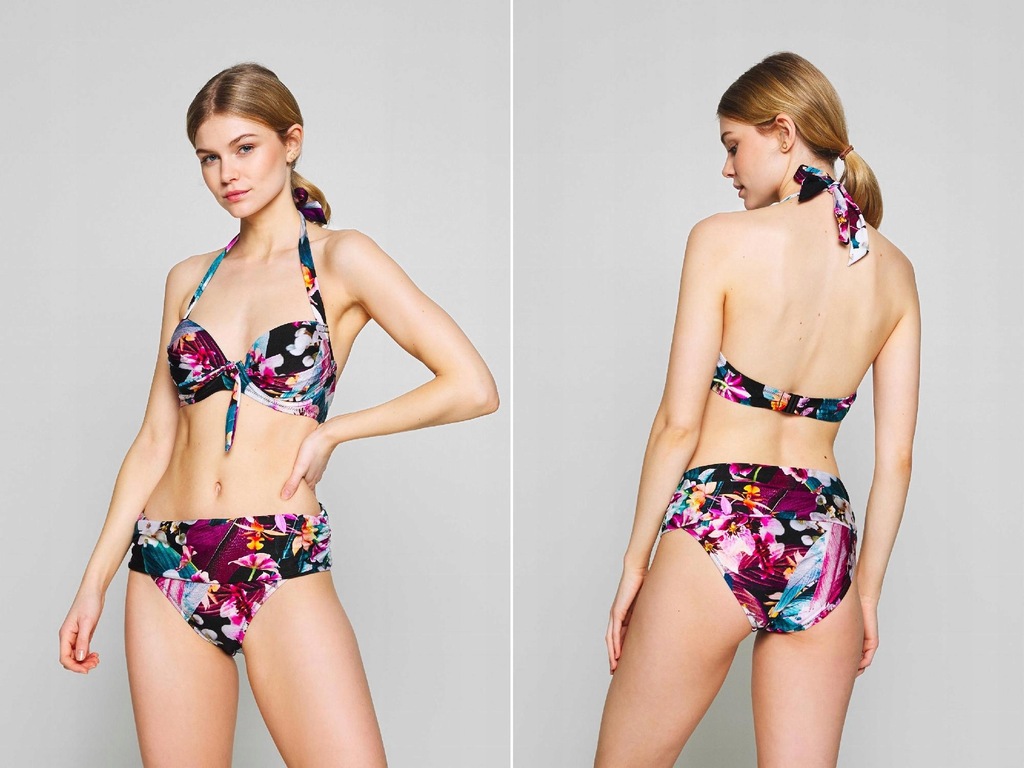 D001B04 Pour Moi DÓŁ BIKINI FIGI KWIATY 42