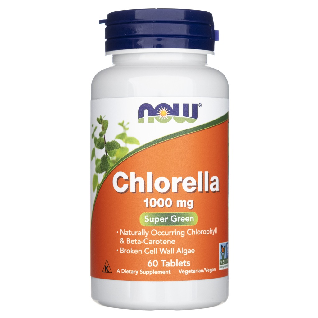 Now Foods Chlorella 1000mg Chlorofil Algi 60 tabs