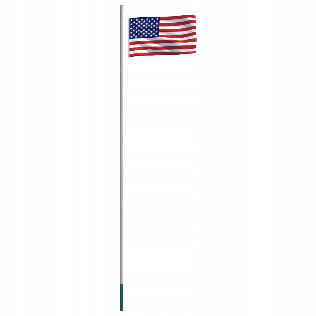 Flaga USA z aluminiowym masztem, 6,2 m
