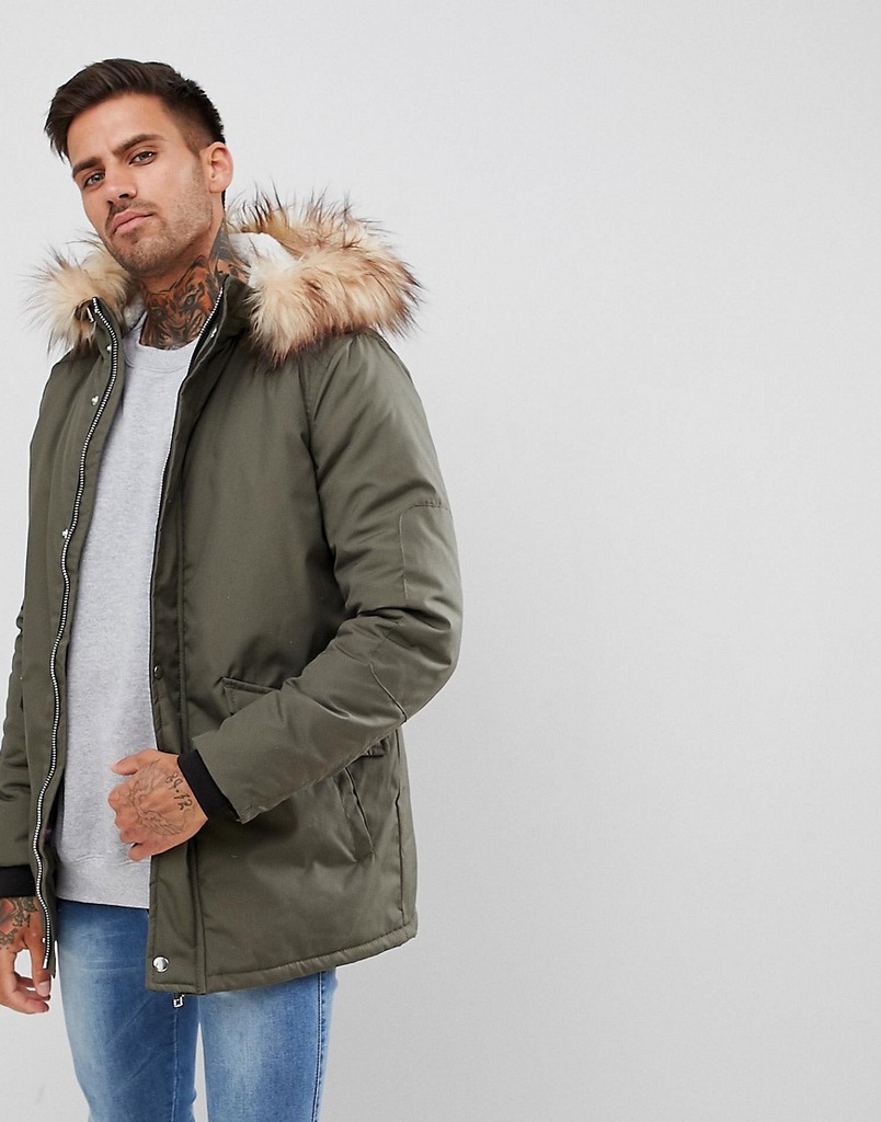 H-7-4-1 RIVER ISLAND PARKA MĘSKA ROZMIAR L