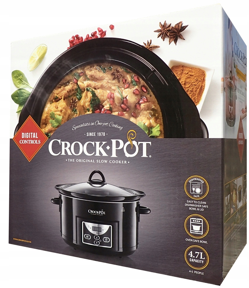 Wolnowar Crock-Pot 4,7l Slow Cooker Cyfrowy NOWY