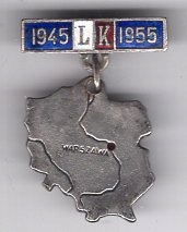 Odznaka 10 lat Ligi Kobiet z 1955r.. R