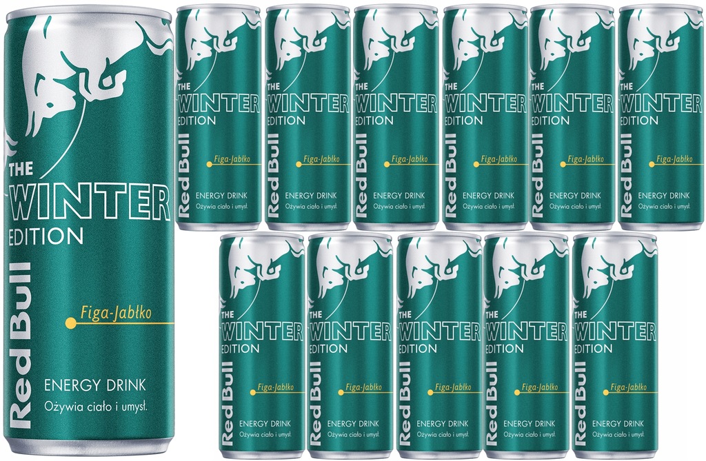 12 x 250 ml RED BULL Winter Edition Figa - Jabłko