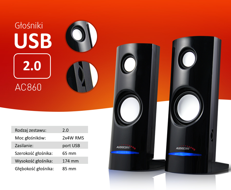 Купить КОМПЬЮТЕРНЫЕ ДИНАМИКИ 2.0 USB для НОУТБУКА: отзывы, фото, характеристики в интерне-магазине Aredi.ru