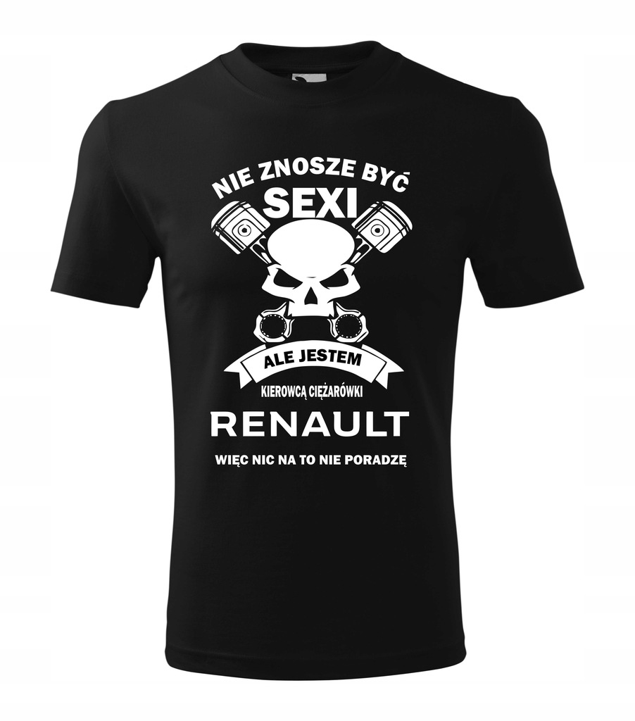 KOSZULKA T-SHIRT KIEROWCA RENAULT M CZARNA