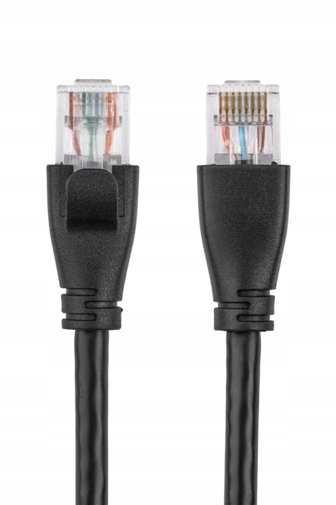 NOWY KABEL SIECIOWY LAN PATCHCORD ETHERNET RJ45 CAT.6 CZARNY 2M CAT 6