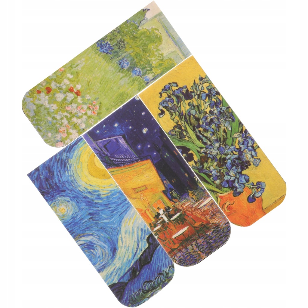 ZAKŁADKI MAGNETYCZNE DO KSIĄŻEK VAN GOGH ZESTAW 4 SZT