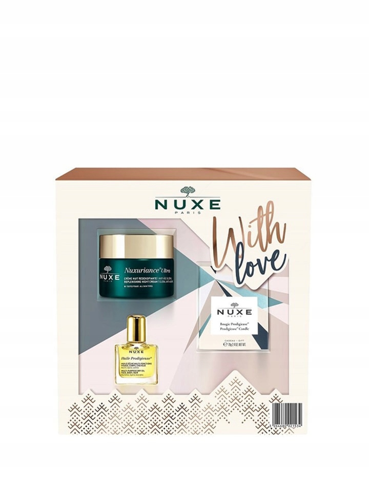 nuxe nuxuriance ultra krem olejek świeca zestaw %