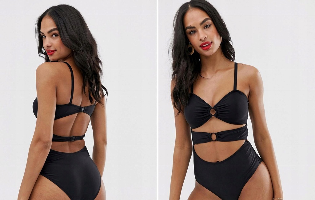 W003B06 Vero Moda MONOKINI CZARNE XL