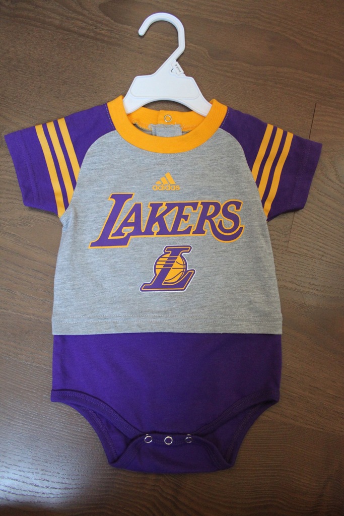 ADIDAS body+śliniak rozm.80/86 cm L.A.Lakers