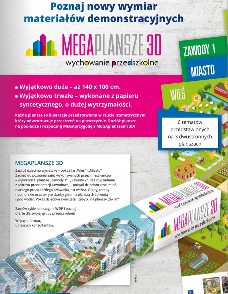Megaplansze 3D NOWOŚĆ WSiP plansze przedszkole
