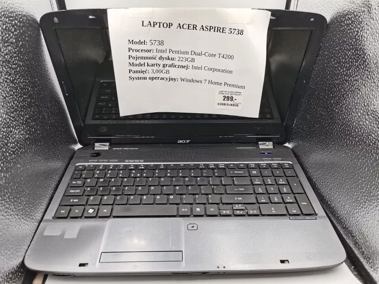 LAPTOP ACER ASPIRE 5738Z /ŁAD @OKAZJA!!!