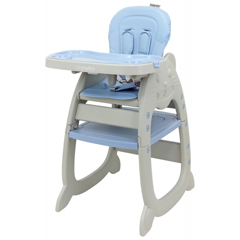 ALEXIS N/JY-C02 Krzesełko wysokie 2w1 niebieskie