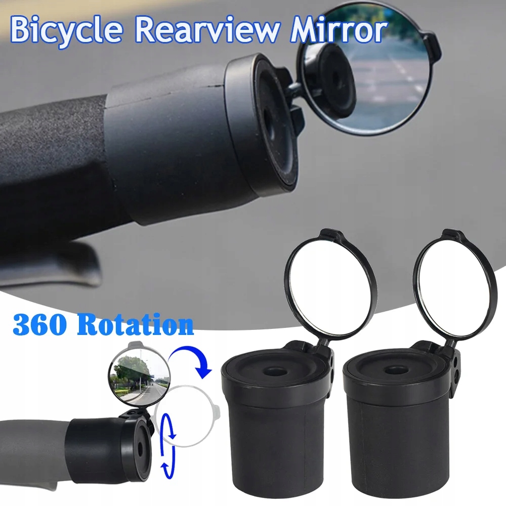 Rowerowe lusterko wsteczne regulowane 360 stopni