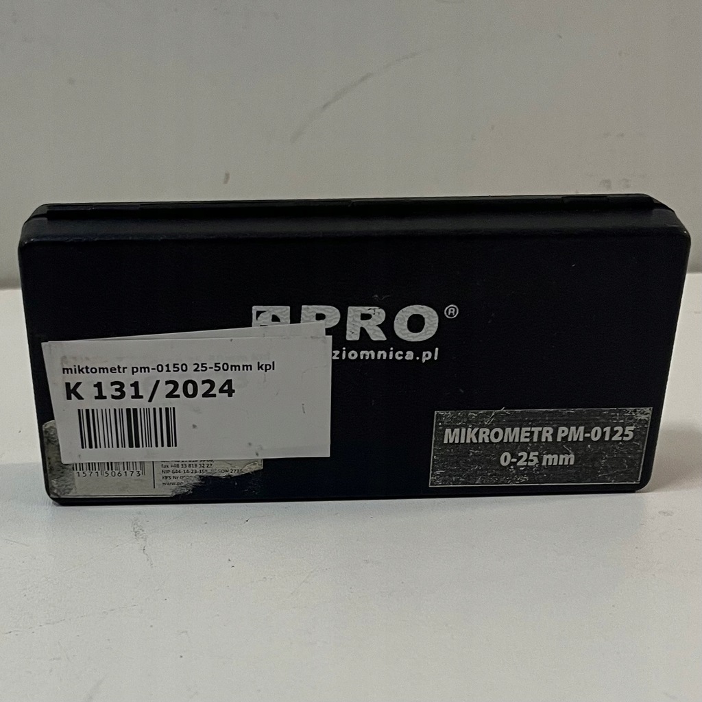 Mikrometr pm-0150 0-25 mm 131/24