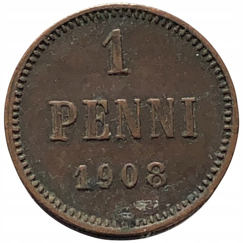 55693. Carska Finlandia - 1 penni - 1908r.