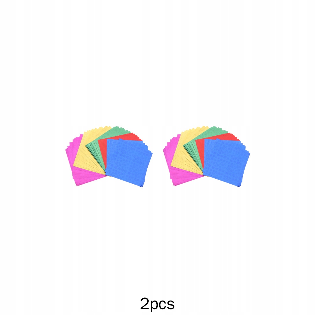 2x Składany papier origami DIY Hologramowy