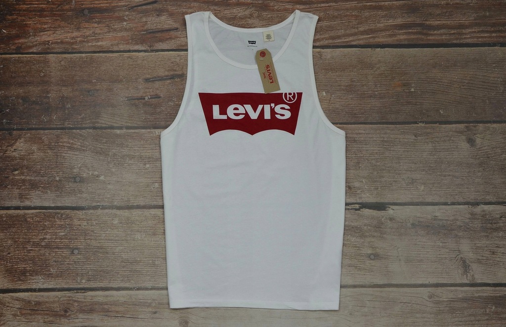 LEVIS KOSZULKA BEZRĘKAWNIK PREMIUM WHITE_NOWA_XL