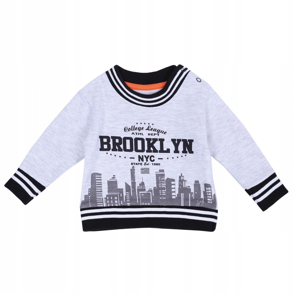 Szara bluza BROOKLYN PRIMARK 9-12 m 80 cm