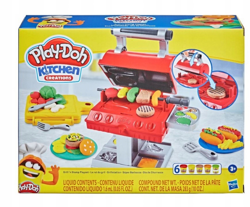 Zestaw z masą plastyczną PlayDoh Wielkie Grillowan