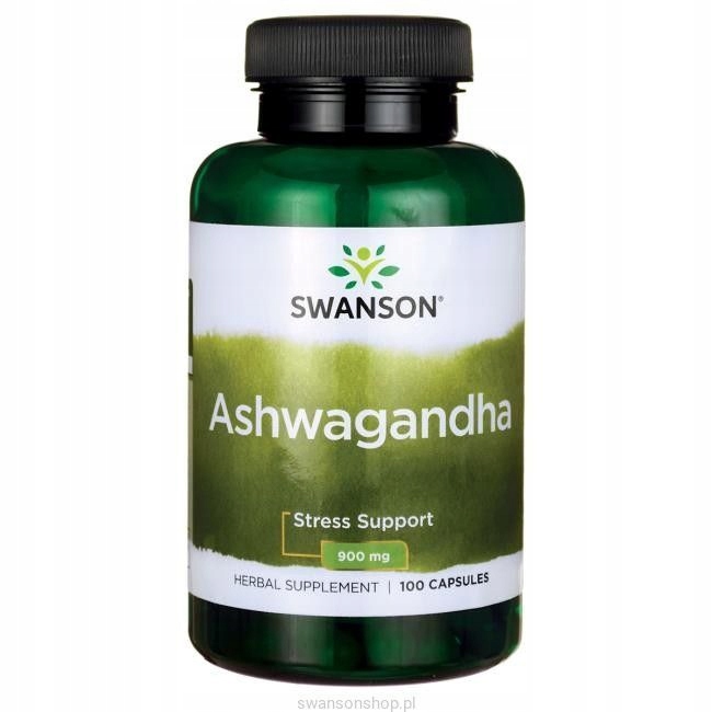 Ashwagandha 450 mg (100 kaps.) Swanson +GRATIS