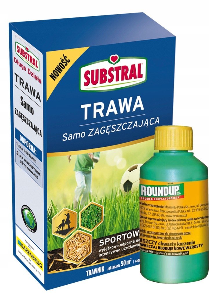 TRAWA SUBSTRAL SAMO ZAGĘSZCZJĄCA SPORT 1KG + ROUND