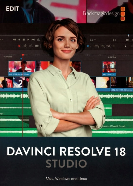 Davinci Resolve STUDIO 18 PC/MAC Klucz aktywacyjny BOX.