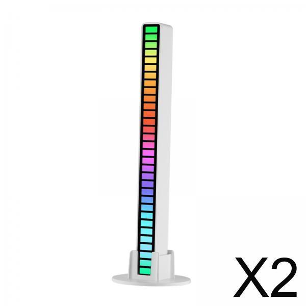 2x Listwa świetlna LED RGB, 32 diody LED Music